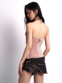 Floral Embellished Spaghetti Strap Top image 2