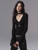 Silk-Blend Ribbed Pullover image 6