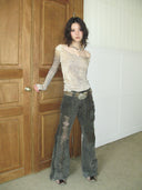 Grunge Bell Bottom Pants image 10
