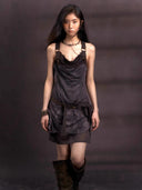 Floral Embroidered Lace Dress (with Belt) image 13