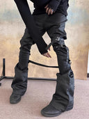 Wax-coated Denim Pants image 4