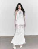Pearl and Seashell Print Convertible Dress（Convertible Skirt and Strapless Dres） image 13