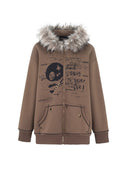 Oversized Brown Bear Hoodie image 6
