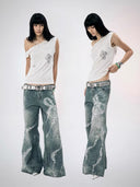 Bow-print Wide-leg Pants image 2