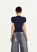 Black Retro Portrait T-Shirt image 6