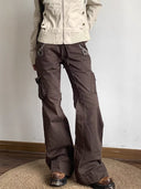 Distressed Straight-Leg Casual Trousers image 2