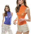 Mesh Sleeveless Tank Top image 0