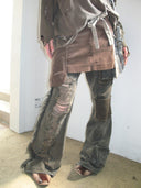 Grunge Bell Bottom Pants image 7