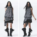 Elegant Leopard Bloom Dress image 5
