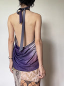 Double-sided Purple Puddle Skirt image 8