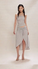 Rhinestone Knitted Halter Set image 9