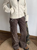 Distressed Straight-Leg Casual Trousers image 3