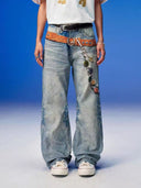 Aura Pearl Chain Jeans image 4