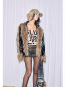 Misplaced Panelled Leather Skirt image 10
