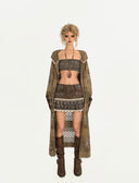 Hooded Knit Lace-Up Cardigan image 4