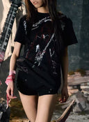 Sickle & Strings Print T-Shirt image 8