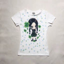 Kawaii Clover Doll Printed T-shirt image 7