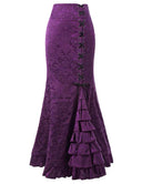 Jacquard High-Waisted Mermaid Skirt image 12