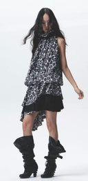 Elegant Leopard Bloom Dress image 2