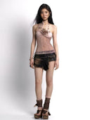 Floral Embellished Spaghetti Strap Top image 4