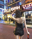 Sequins Patchwork Hooded Vest image 10