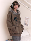 Oversized Brown Bear Hoodie image 5
