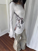 Feather-print Convertible Dress/Top image 3