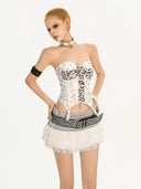 Crisscross Faux Fur Leopard Bodice image 10
