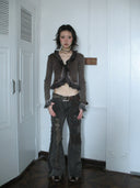 Grunge Bell Bottom Pants image 11