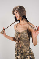 Camouflage Tie-Front Top image 6