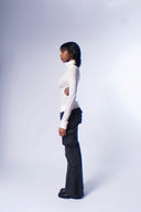 Flared cargo pants image 4