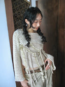 Floral Fringed Tie-Up Tank Top image 3
