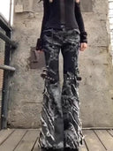 Digitally Printed Flare Trousers image 5