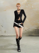 Irregular Tied-Up Cardigan image 1