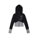 Patchwork Zip-up Hoodie image 6