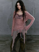 Graffiti Sweet-Gothic Ruffled Top image 7