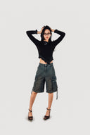 Ruffled Cold-Shoulder Sweater image 9