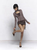 Mock Two-Piece Neckline Top image 6