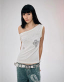 Pearl Necklace Print Top image 1