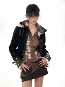 Fur-Lock Biker Jacket image 1