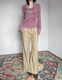 Magnolia Embroidery Printed Sweater image 10