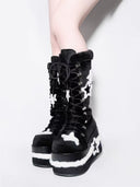 Black Star Plush Boots image 0