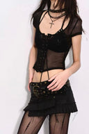Studded Edge Halter Bra Top image 9