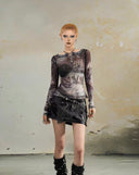 Letter Print Off-Shoulder Top image 10