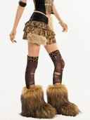 Wild Leopard Print Skirt image 2