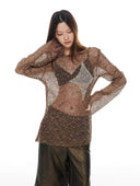 Open-Knit Starry Sweatshirt image 1