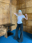 Micro Flare Design Work Pants image 4