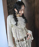 Net Lace Crop Chest Top image 3