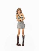 Retro Bloom Leopard Halter image 8