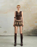 Faux Fur Patchwork Denim Shorts image 13